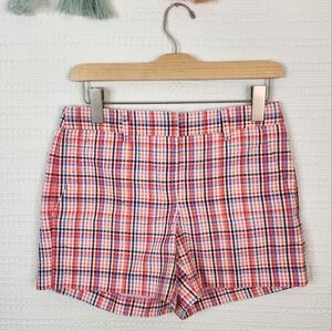 LOFT Plaid Seersucker Shorts